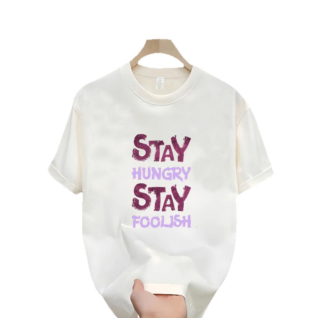 Cross-Border Exclusive Supply Of Good Goods 100% Cotton Short-Sleeved T-Shirt Men'S Half-Sleeved Trendy Loose White Versatile Clothes
