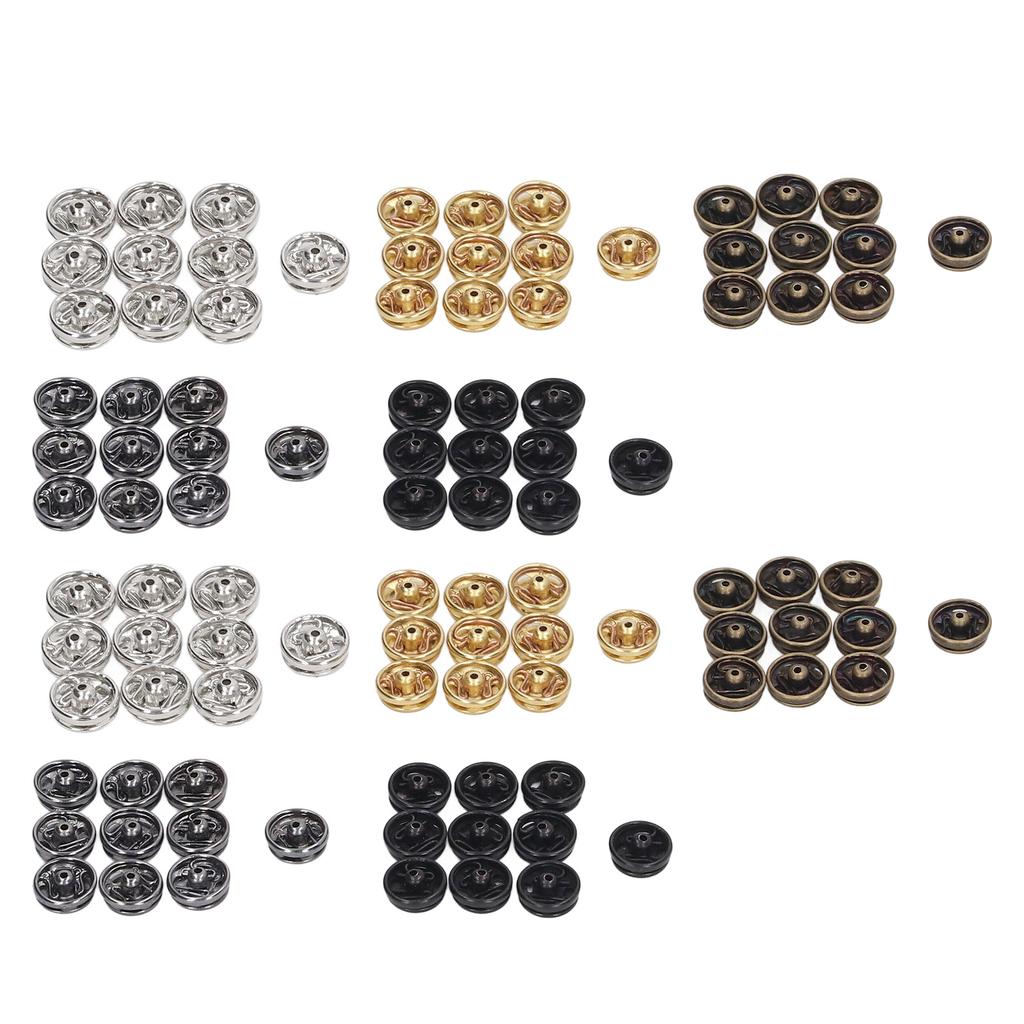 100pcs 5mm Mini Snap Buttons Fasteners 5 Colors Rust Prevention Light Weight Miniature Snap Buttons Doll for Women Men
