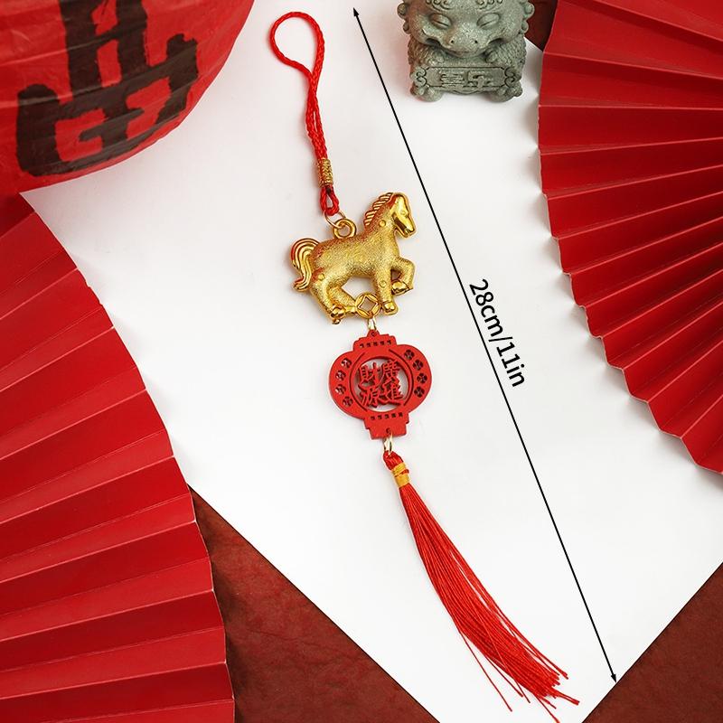 Bew Jahr Pferd Schlüsselanhänger Hängeanhänger Schlüsselanhänger für Tasche Gastgeschenke Chinesisches Neujahrsgeschenke Kawai Pferdeanhänger Agenda 2026