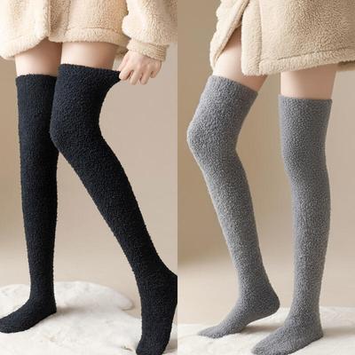 Elne Long Thigh Sleep Winter Microfiber Long Thermal Socks R280