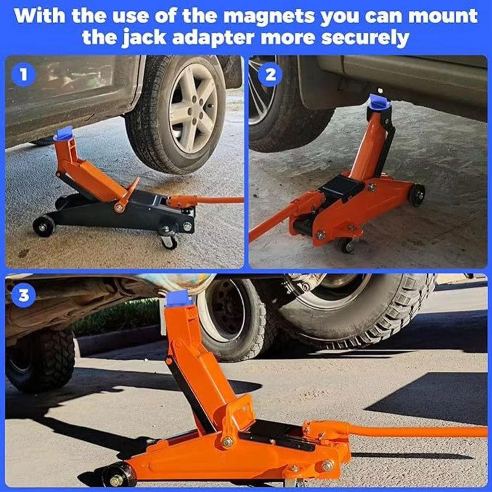 Aluminum Zinc Zinc Alloy Jack Pad Adapter Grooved Design Pinch Weld Adapter  Vehicle Floor Jack