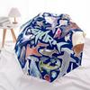 1pc Shark Ocean Automatic Folding Umbrella, 8-Rib Sturdy Canopy, Portable Travel Umbrella for Outdoor Use