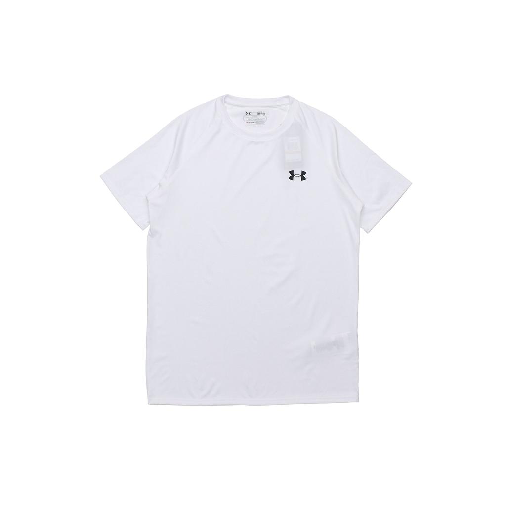 Under Armour Quick-Dry Training Tech Crew Neck Short Sleeve T-Shirt Men Tops White 1228539-100