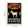 Vintage Faded Goat Tin Metal Sign Man Cave Garage Pub Bar Wall Art Decor 8x12 Rustic Humorous