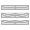 6 Pairs Eyebrow Tattoo Auxiliary Sticker Disposable Adhesive Eyebrow Template Sticker
