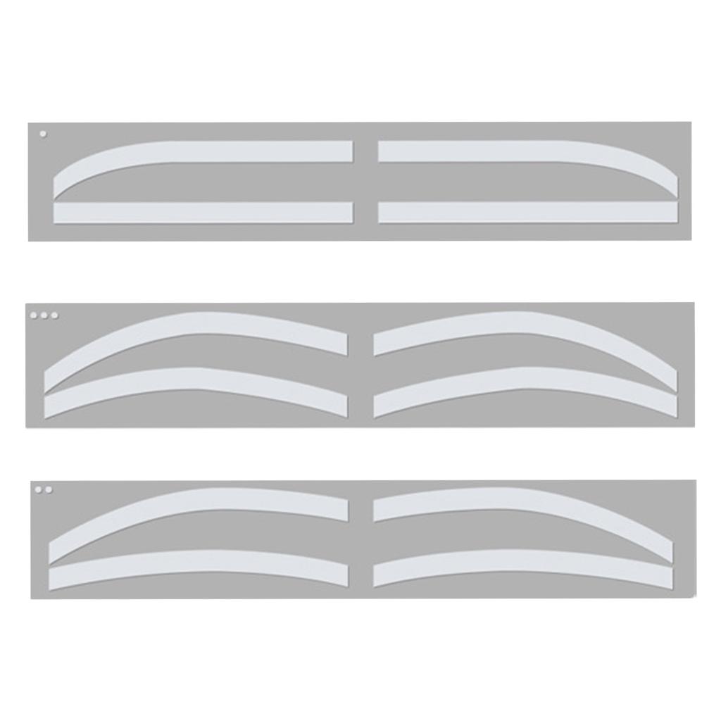 6 Pairs Eyebrow Tattoo Auxiliary Sticker Disposable Adhesive Eyebrow Template Sticker