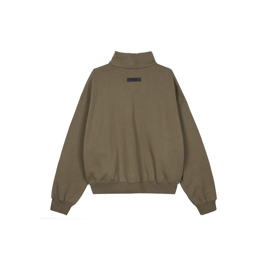 Fear of God Essentials Full Zip Fleece-Lined Jacket Unisex Jackets Brown FOG-FW22-353