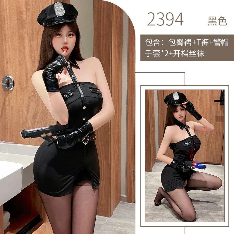 Sex Underwear Nightclub Hot Professional Uniform Hanging Neck Tight Hip Wrap To Avoid the Temptation of Pure Desire Sex Uniform
