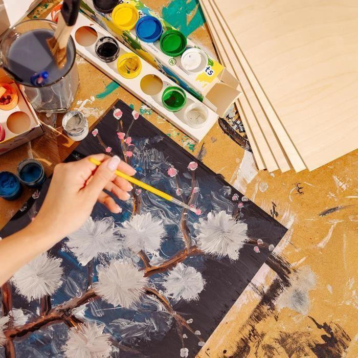 Panneau de contreplaqué - Creative Deco - A4 - 10 planches - 3mm - Bois Bouleau - Découpe Laser