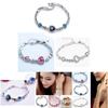 Ocean Heart Crystal Bracelet For Women With Silver Plating Fashion Jewelry Gift