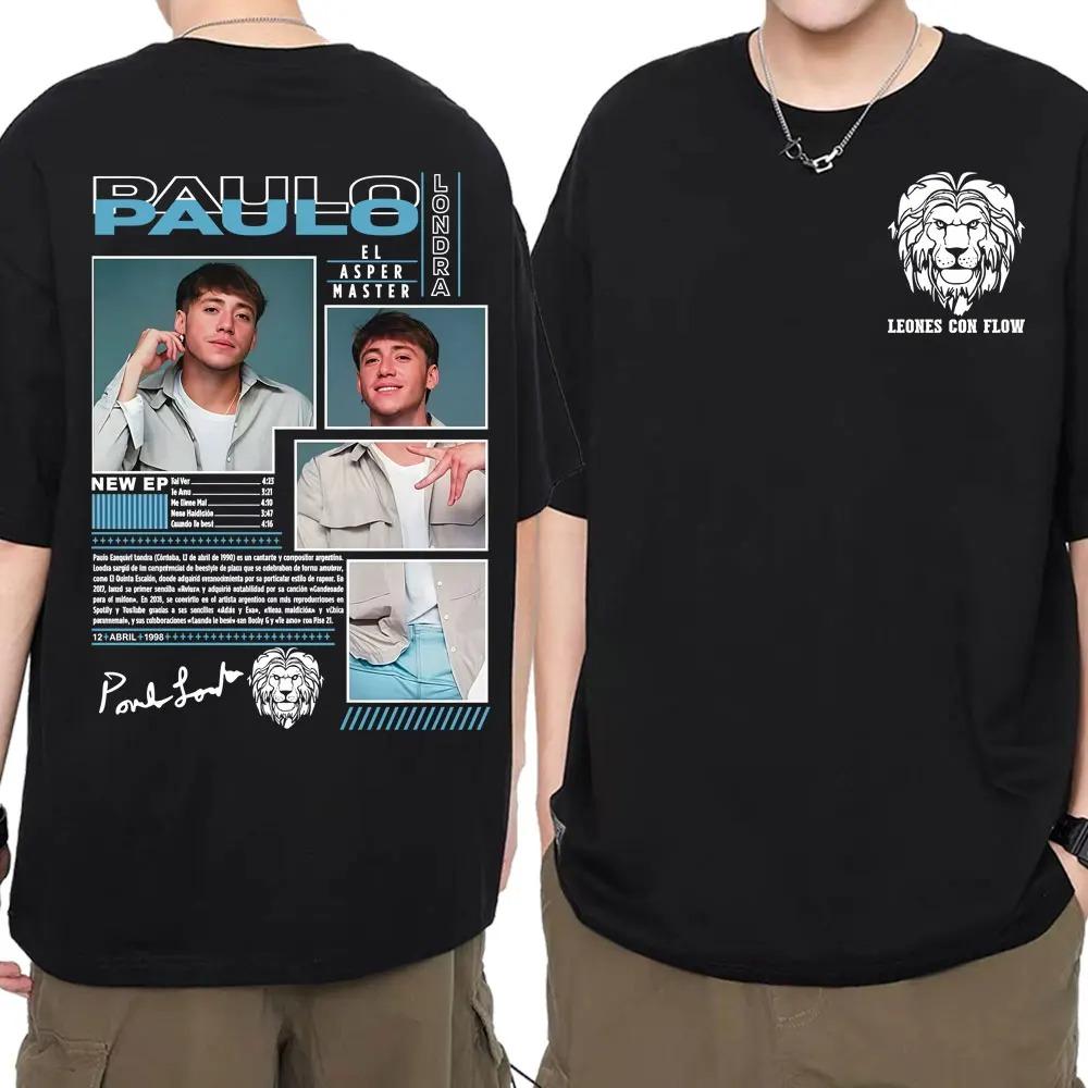 Paulo Londra Rapper El Asper Album Cover TShirt Mens Hip Hop Pop Music Trendy 100 Cotton Streetwear Women And Men Tshirt