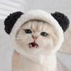 Pet Hat Cute Panda Shape Costume Party Accessories Animal-Safe Materials