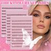 190/200/250Pcs 6Mm Mixed Length Fluffy Wispy Soft Cluster Lashes Lower Eyelashes Dly At Home Suitable For Holiday Parties