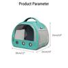Portable Small Animal Hamster Carrier Bag Breathable Guinea Pig Outdoors with Transparent Window Handbag Rabbits Shoulder Strap