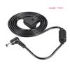 D Tap 2 Pin Male Connector to DC 5.5 * 2.5mm Plug Power Cord Cable for BMCC BMPC DSLR Rig Power Supply 113cm in Length