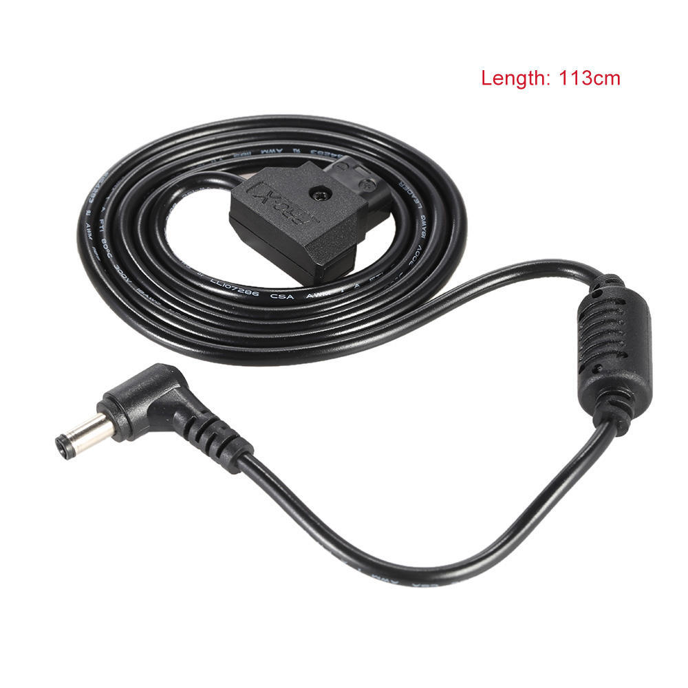 D Tap 2 Pin Male Connector to DC 5.5 * 2.5mm Plug Power Cord Cable for BMCC BMPC DSLR Rig Power Supply 113cm in Length