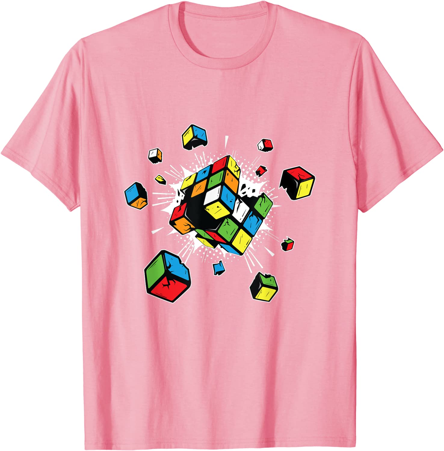 

Вибуховий кубик рубіка кубик рубіка подарунок для дітей Футболка Фітнес Тайт Футболки Класичні Топи та футболки Бавовна Чоловіча Повсякденна S