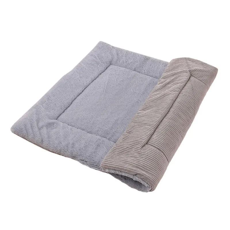 Rectangle Dog Mat Warm Plush Cat Bed House Cushion Pet Sleeping Blanket Mat Bed for Samll Large Dogs Sofa Mats