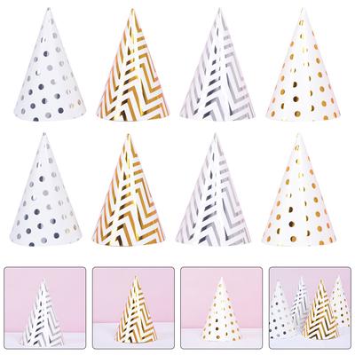 20 Pcs Party Birthday Hats Kids Birthday Party Hats Birthday Party Accessories Festive Party Headwear Birthday Cone Hats Kids