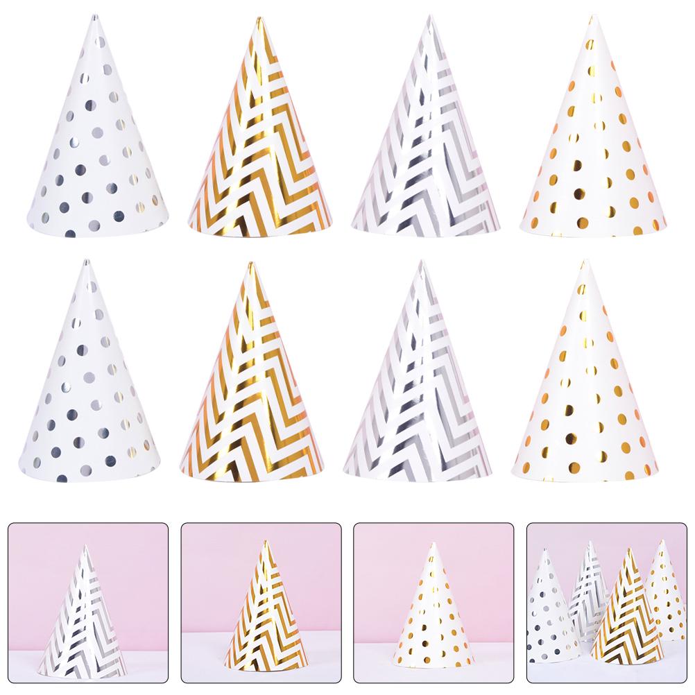 20 Pcs Party Birthday Hats Kids Birthday Party Hats Birthday Party Accessories Festive Party Headwear Birthday Cone Hats Kids 19.00X13.50X13.50CM