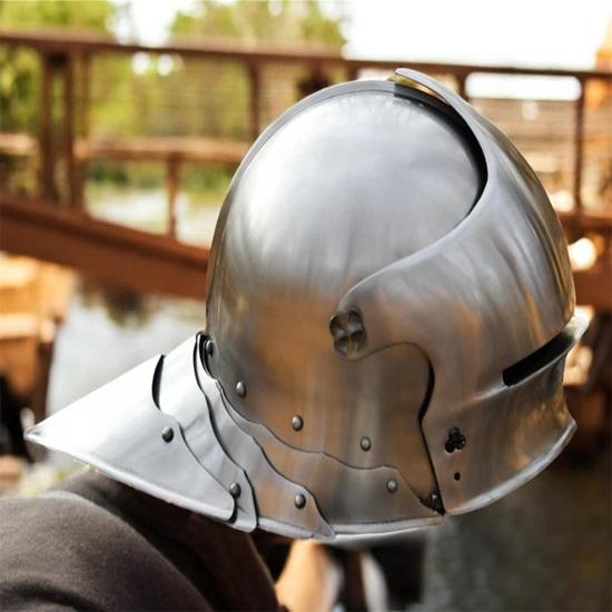 Medieval German Sallet Helmet  Warrior Knight Gothic Sallet Helmet  Halloween Costume