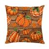1pc Orenge Pumpkin Themed Cushion Cover Soft Cozy Cover Thanksgiving Day Pillowcase for Living Room Couch Decoration