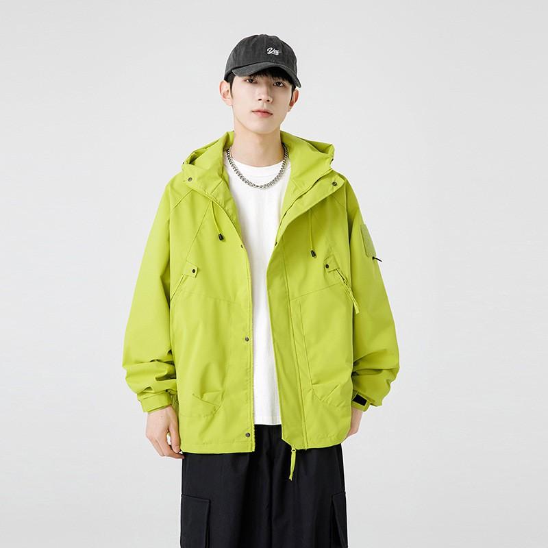 Veste Outdoor Imperméable Coupe-vent Unisexe Randonnée Camping Vélo Course en sentier Léger Respirant Imperméable