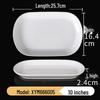 Xiangyuan White Melamine Rice Noodle Plate - Porcelain-Like Creative Hot Pot and Restaurant Tableware.