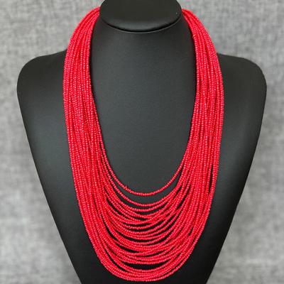 Bohemian Multi-Layer Beaded Clavicle Necklace