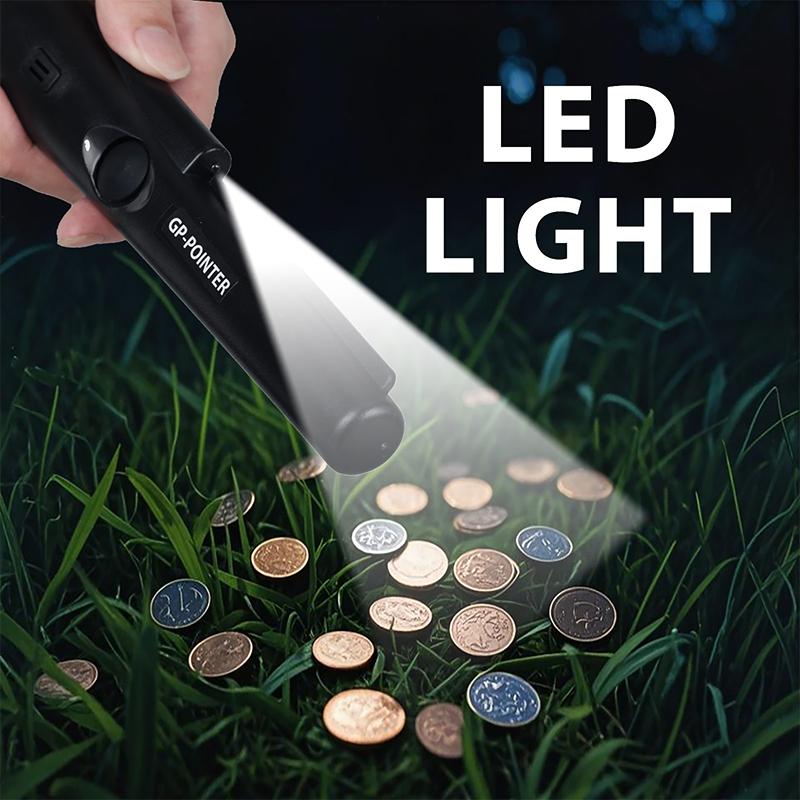 Detector de Metales Portátil Impermeable Dispositivo de Mano para Detección Rápida de Oro Plata Cobre Hierro Aventura al Aire Libre