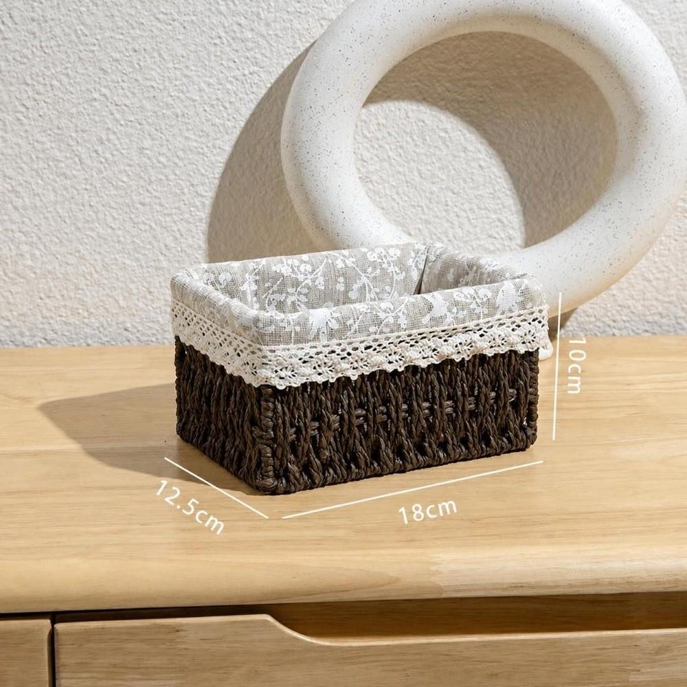 Toy Storage Storage Baskets Imitation Rattan Storage Box New Hand-woven Baskets Home Decor