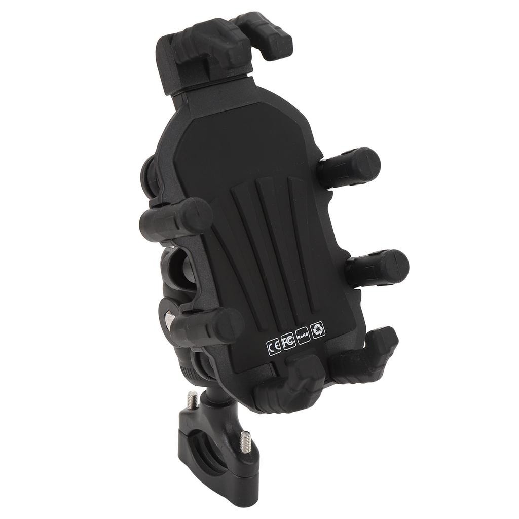 Support de téléphone pour moto avec amortisseur de vibrations Verrouillage sécurisé haute vitesse Réglable pour scooter VTT