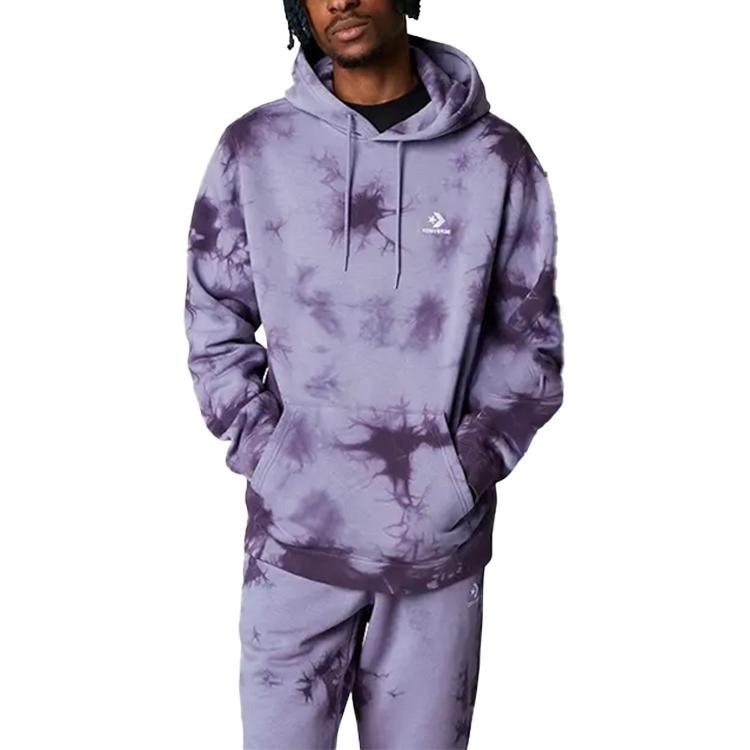 Converse Go to Star Chevron Mono Dye Sweatshirt Unisex Purple 10023866-A01 XS