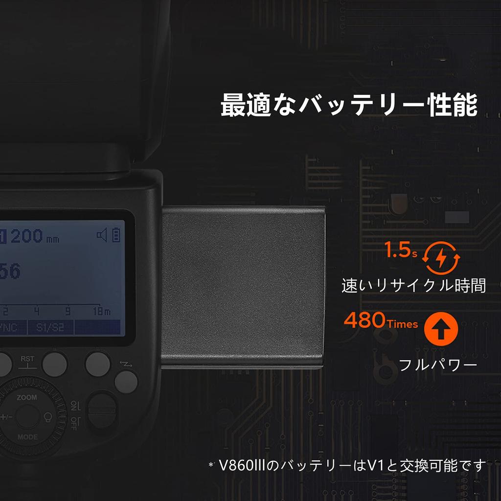 Authorized Godox Camera Fujifilm Camera Compatible with Fujifilm Cameras [GODOX Dealer] V860III-F Flash, Speedlite, 2.4G, 1/8000s HSS, GN60, 0.01-1.5s