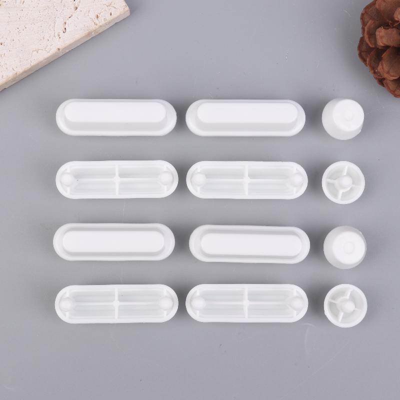 12Pcs Universal Toilet Seat Pad Buffers Stop Bumper Shock Absorber Kits Toilet Seat Buffer For Bathroom Toilet Accessories белый