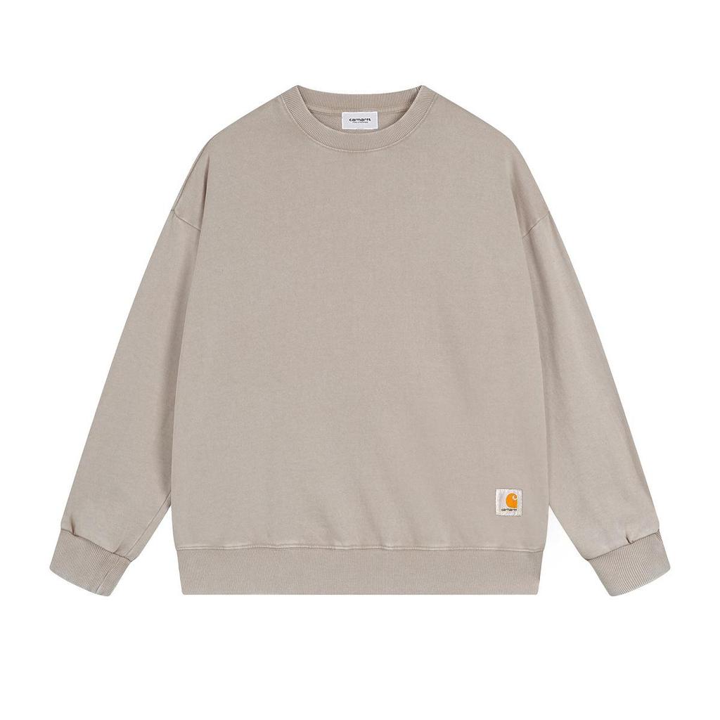 Carhartt 2025 Pánská vypraná mikina s kapucí na zip a tepláky - Retro volný střih