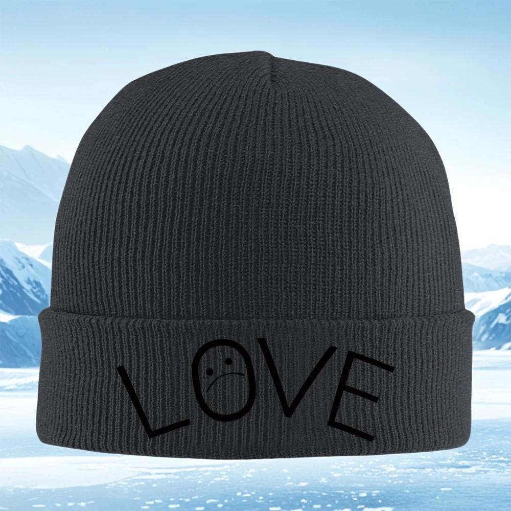 Silhouette Shapes Abstract Dark Background Knitted Hat Unisex Women Unisex Beanie Pullover Cap Winter Thermal Warm Christmas Outdoo