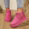2025 New Arrival Thickened Fleece-Lined Cotton Boots Winter Fashion Slip-On Women's Snow Boots