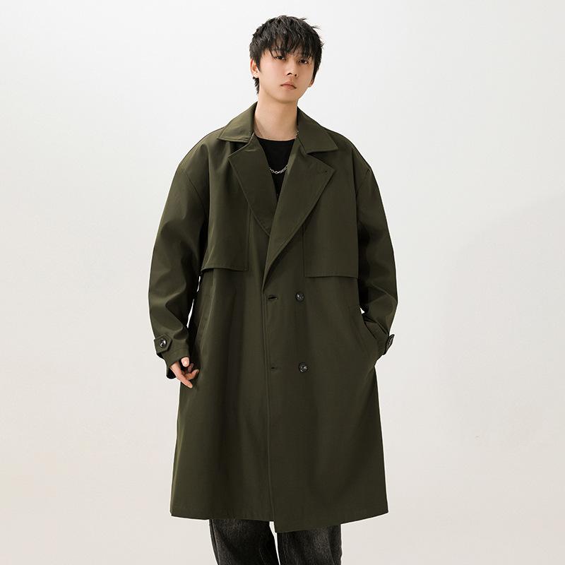 Mid To Long Windbreakers for Men In Spring and Autumn, Jackets, Suits, British Business Coats