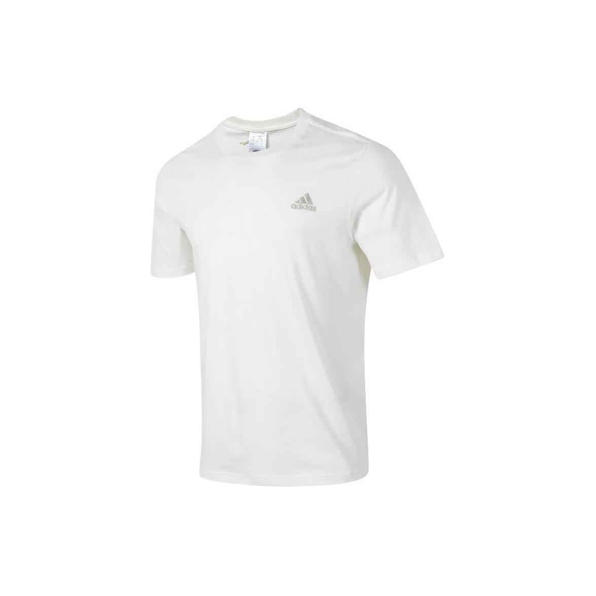 adidas Essentials Single Embroidered Small Logo T-Shirt Asia Sizing Off White Men s IS1318 L