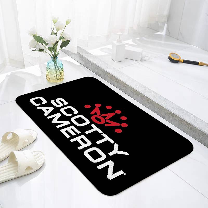 S-Scotty C-Cameron Sign Carpet Bathroom Anti-slip Mat Door Mat Home Decoration Mat Entrance Door Mat Scratch-resistant Door Mat