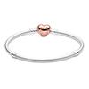 Pandora Moments Snake Chain Bracelet Silver Rose Gold Women Bracelet 586292CZ