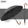 Long Handle Umbrella Large Automatic Umbrellas 24-Bone Solid Wood Handle Sturdy Wind Resistant Reinforcement Rainstorm Umbrella