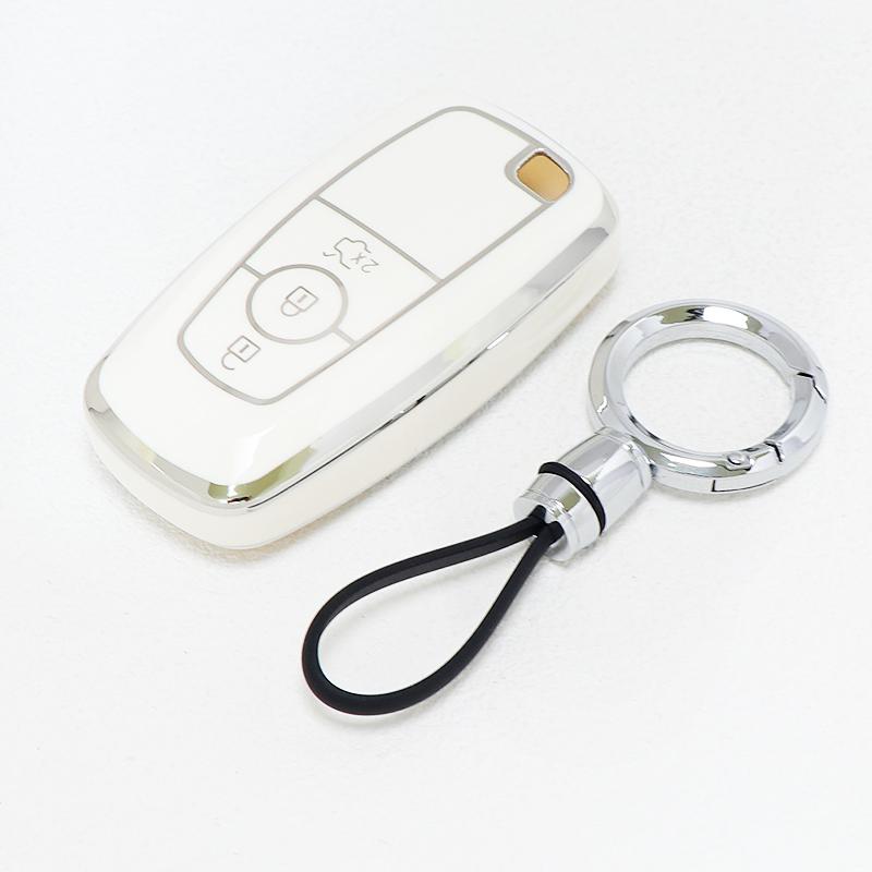 Auto Shell Fob For Ford F-150 F-250 F-350 F-450 F-550 Raptor F150 Fusion Mustang Kuga Ecosport Explorer Tpu Car Key Case Cover