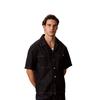 Calvin Klein Jeans Lyocell Blend Vintage American Cuban Collar Short Sleeve Denim Shirt Men Shirts 4RG733G