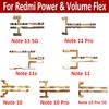 Tested Power Switch On/Off Button Volume Control Key Button Flex Ribbon For Xiaomi Redmi Note 10 Pro 5G Note 11 12 Pro 11s 11T