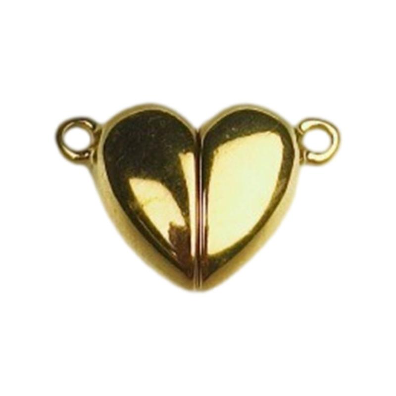 Magnetic Heart Clasp for Jewelry Making Stainless Steel Sturdy Fastening Solution Bracelet Necklace Gifts for Couples