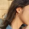 New Fashion Asymmetric Tassel Flower Earrings For Women Korean Style White Daisy Rhinestone Earring Party Jewelry Gift