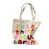 Colored Letter Embroidery Lazy Art Canvas Bag Commuter Versatile Large Capacity Student Shoulder Bag