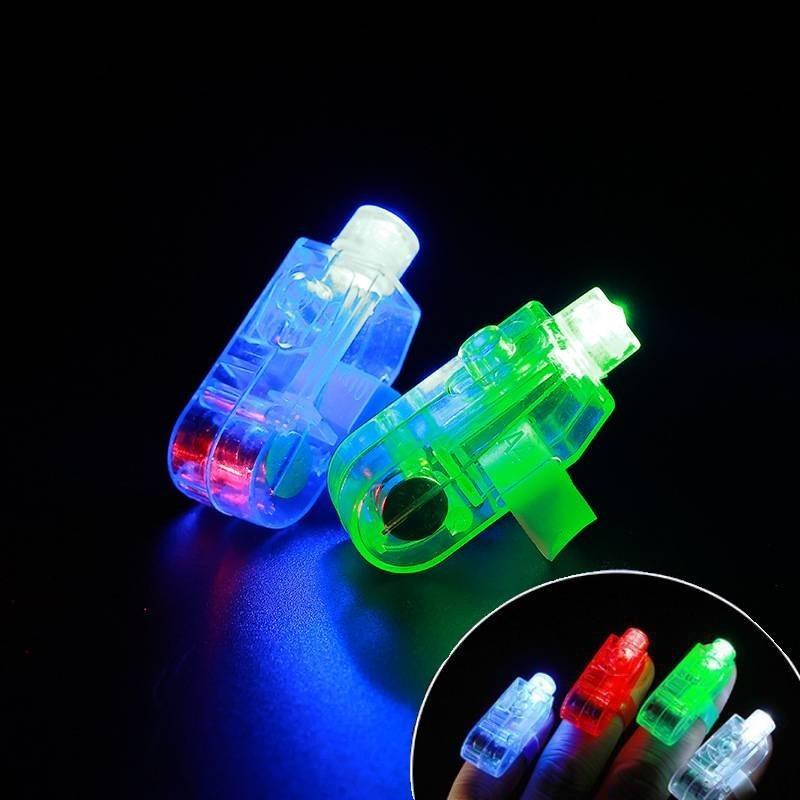 Bright Led Finger Lights Vibrant Laser Rings Perfect For Parties And Celebrations
